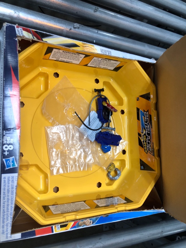 Photo 2 of Beyblade Burst Epic Rivals Battle Set – Complete Set with Beyblade Burst Beystadium, Battling Tops, and Launchers – Age 8+ (Amazon Exclusive) , Yellow