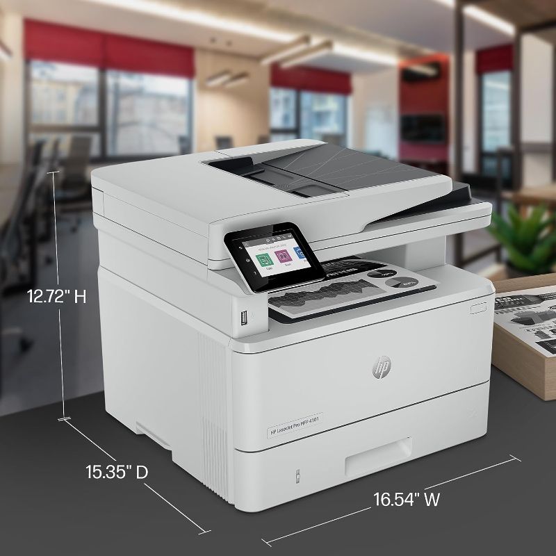 Photo 5 of (READ FULL POST) HP LaserJet Pro MFP 4101fdw Wireless Black & White Printer with Fax