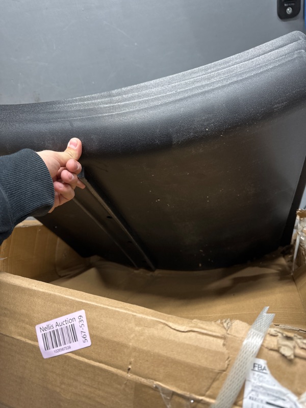 Photo 1 of 24" x 24" Quarter Fender for Volvo Vnl for Peterbilt Kenworth Freightliner Semi Trucks Including Tube Bracket and Mounting Harware (Plastic) 4 Pack