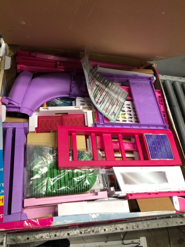 Photo 3 of Barbie DreamHouse Dollhouse with 70+ Accessories, Working Elevator & Slide, Transforming Furniture, Lights & Sounds Wheelchair Accessible Elevator