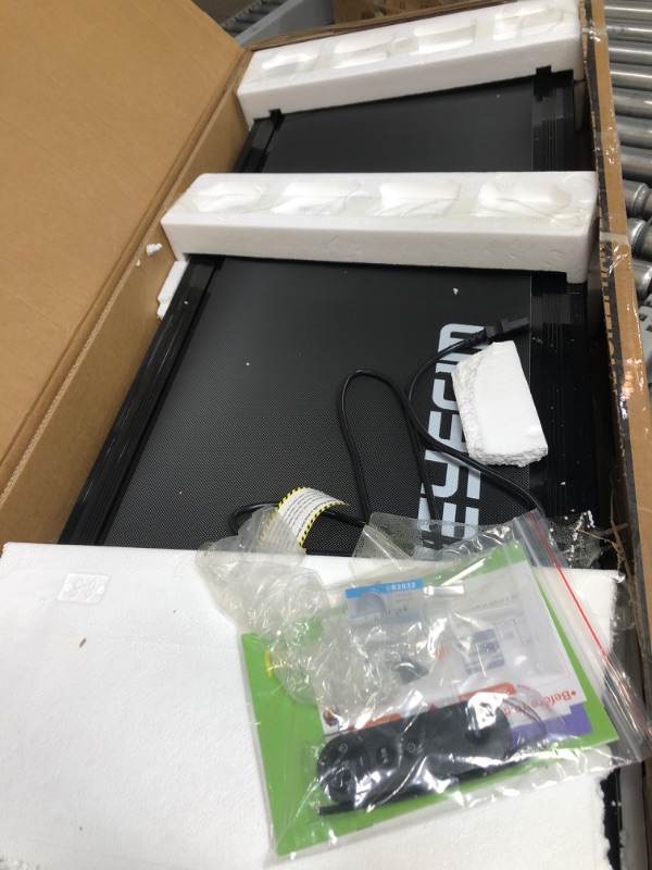 Photo 1 of Walking Pad, Under Desk Treadmill for Home Office, DAEYEGIM 2 in 1 Portable Walking Treadmill with Remote Control, Walking Jogging Machine in LED Display Onyx