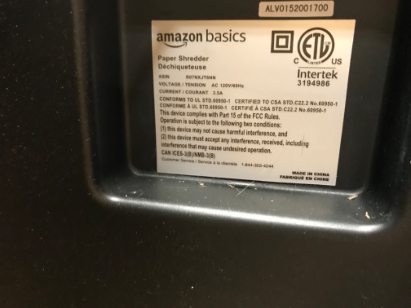 Photo 5 of Amazon Basics 150-Sheet Autofeed Micro-Cut Paper Shredder 150 Sheet Shredder