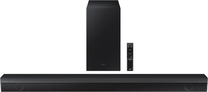 Photo 1 of SAMSUNG HW-B650 3.1ch Soundbar w/Dolby 5.1 DTS Virtual:X, Bass Boosted, Built-in Center Speaker, Bluetooth Multi Connection, Voice Enhance & Night Mode, Subwoofer Included, 2022,Black
