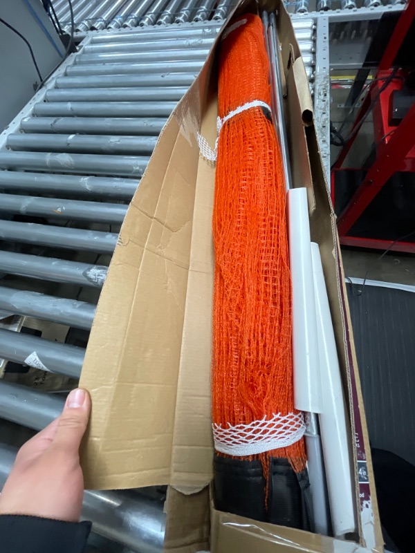 Photo 2 of **NONREFUNDABLE**FOR PARTS OR REPAIR**SEE NOTES**
Play It Safe Driveway Net, Orange – Removable Safety Netting, Fits Driveways up to 25’ Wide, Kid Safe Barrier Net with Bright Orange Color for High Visibility, RPDN26