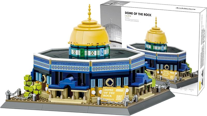 Photo 1 of Alif and Friends Dome of The Rock Building Blocks Set - 900+ Pcs Islamic Toys for Kids - Aqsa Muslim Eid Gifts for Kids
