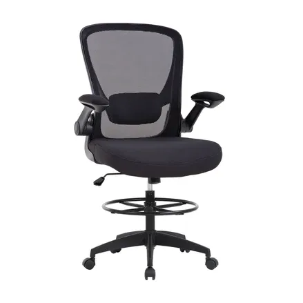 Photo 1 of Adjustable Foot Ring and Flip-Up Arms Computer Standing Desk Chair
by BestOffice
SKU OC-DF3539-Black