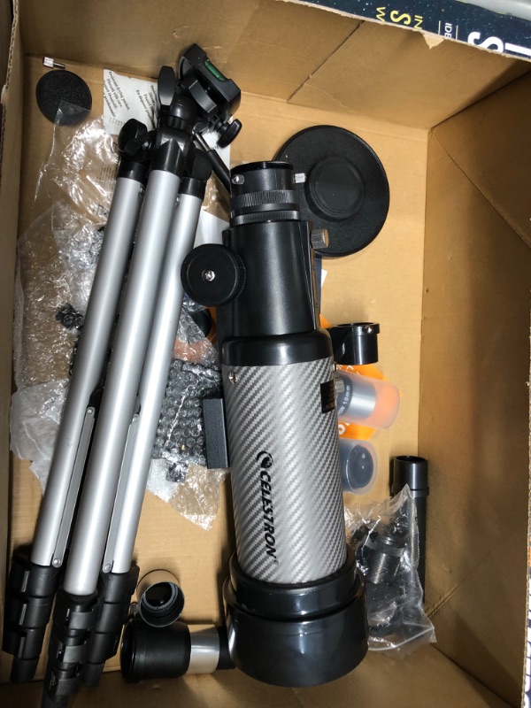 Photo 2 of Celestron - 70mm Travel Scope DX - Portable Refractor Telescope - Fully-Coated Glass Optics - Ideal Telescope for Beginners - BONUS Astronomy Software Package - Digiscoping Smartphone Adapter