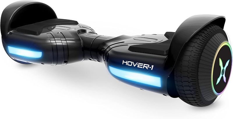 Photo 1 of Hover-1 Rocket Electric Self-Balancing Hoverboard with 6.5” LED Light-Up Wheels, Dual 160W Motors, 7 mph Max Speed, and 3 Miles Max Range
