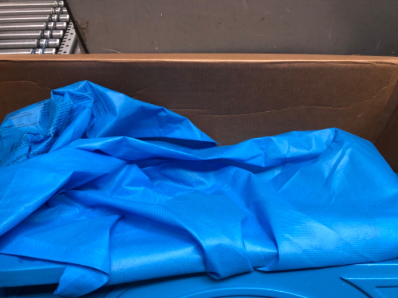 Photo 1 of Baby Shark Plastic Sleep and Play Plastic Toddler Bed with Attached Guardrails by Delta Children, Blue
