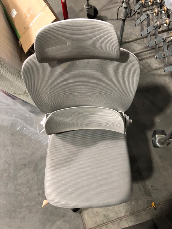 Photo 3 of ***USED - MISSING ARMS - NO PACKAGING - SEE PICTURES***
Ergonomic Office Chair Adjustable High Back Mesh Lumbar Support, White/Grey