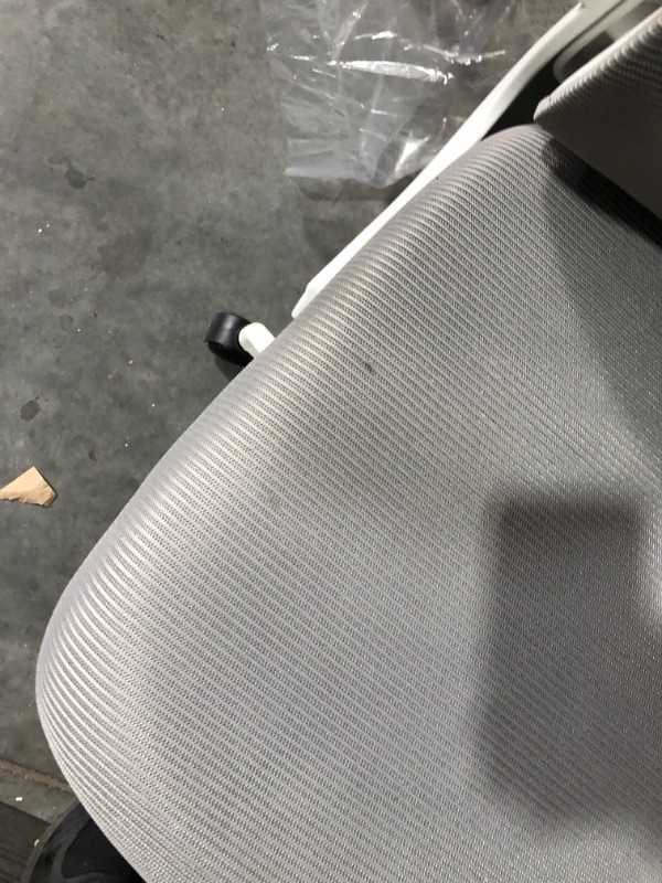 Photo 4 of ***USED - MISSING ARMS - NO PACKAGING - SEE PICTURES***
Ergonomic Office Chair Adjustable High Back Mesh Lumbar Support, White/Grey