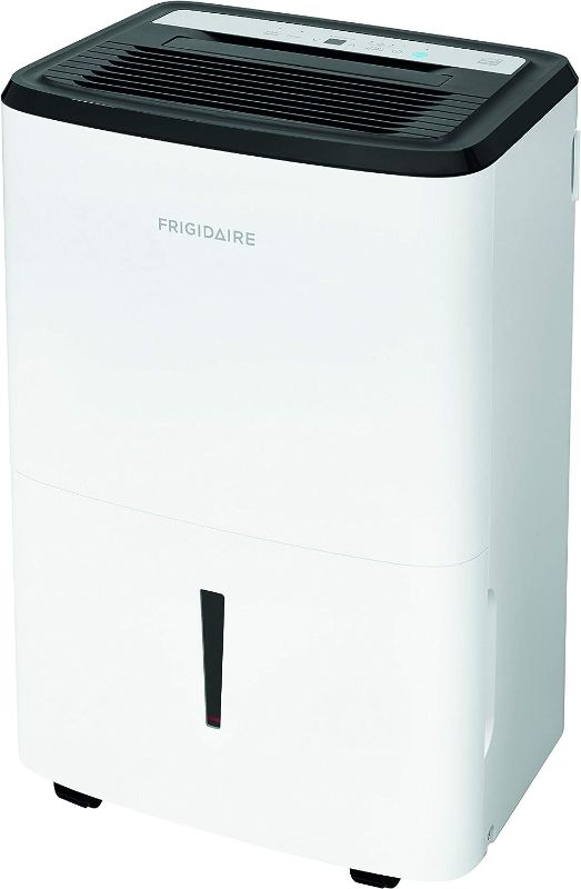 Photo 1 of Frigidaire 50 Pint Dehumidifier with Pump. 4,500 Square Foot Coverage. Ideal for Large Rooms and Basements. 1.7 Gallon Bucket Capacity
