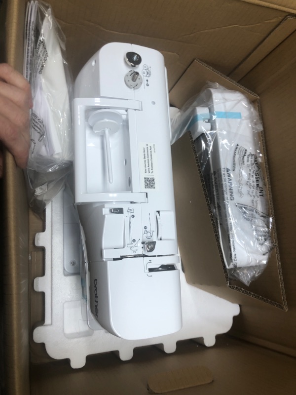 Photo 2 of **MISSING PARTS**
Brother PE535 Embroidery Machine, 80 Built-in Designs, 4" x 4" Hoop Area, Large 3.2" LCD Touchscreen, USB Port, 9 Font Styles