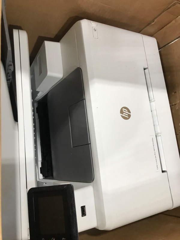 Photo 3 of HP Color LaserJet Pro M283fdw Wireless All-in-One Laser Printer, Remote Mobile Print, Scan & Copy, Duplex Printing, Works with Alexa (7KW75A), White