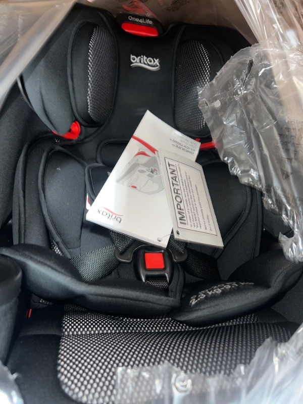 Photo 2 of Britax One4Life Convertible Car Seat, 10 Years of Use from 5 to 120 Pounds, Converts from Rear-Facing Infant Car Seat to Forward-Facing Booster Seat, Performance Fabric, Cool Flow Carbon