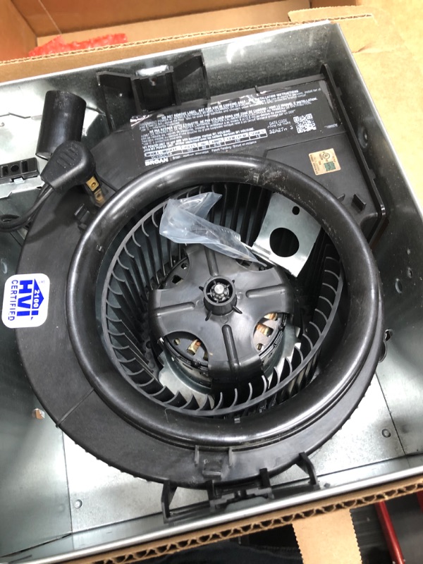 Photo 3 of **MAJOR DAMAGE SEE NOTES**
Broan-NuTone VC110CCT Sensonic Alexa Voice Controlled Smart Exhaust Fan 