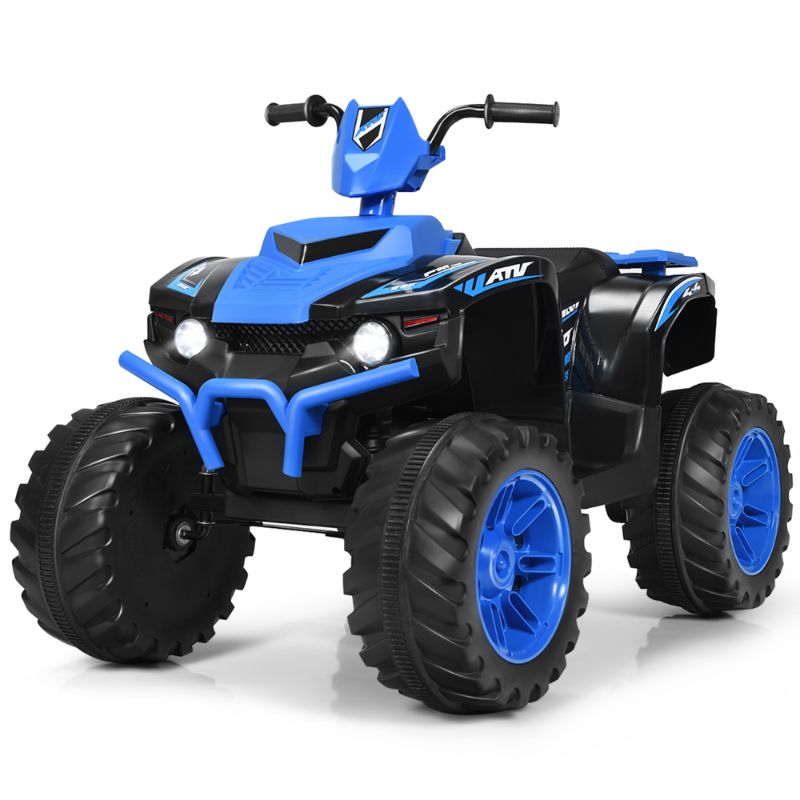 Photo 1 of ***see notes*** Blue 12 V ATV 4-Wheeler Quad Powered Ride-On with Music & LED Lights