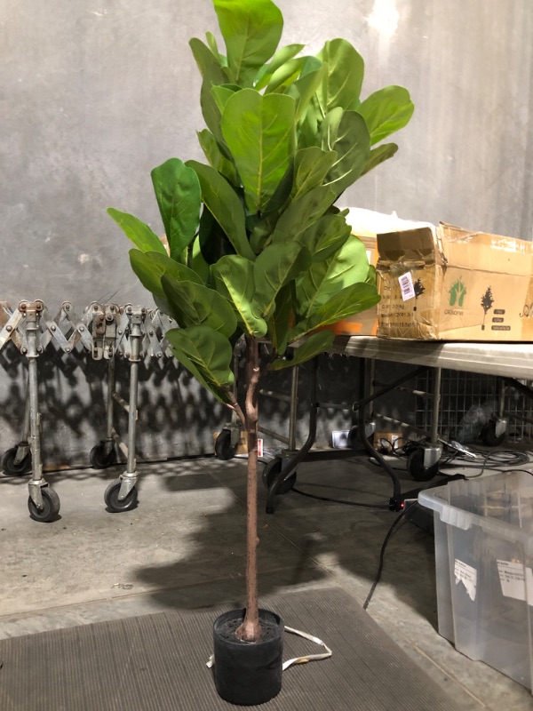 Photo 2 of * used * see all images * 52'' *
CROSOFMI Artificial Fiddle Leaf Fig Tree Fake Ficus Lyrata Plant 