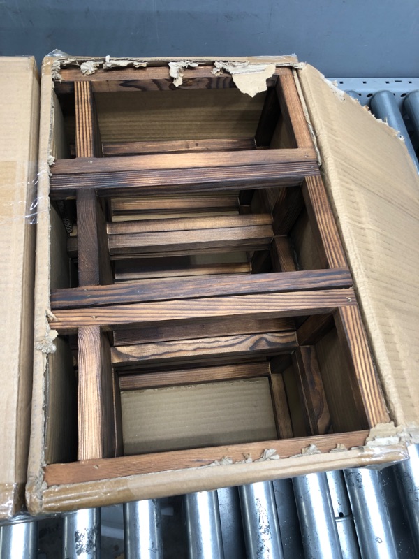Photo 1 of 6 Pcs Integrated Wedding Lantern Centerpiece Rustic Wooden Candle Holders Modern Farmhouse Lantern Decor for Wedding Engagement Country Party Home Table Decoration (Rectangle) 10.63 6