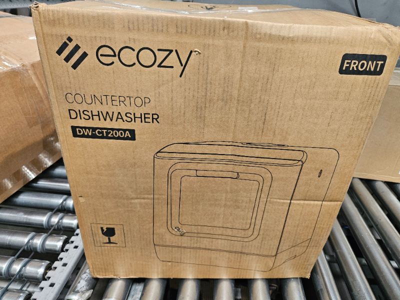 Photo 4 of (SEE NOTES) ecozy Portable Dishwasher Countertop, Mini dishwasher with a Built-in 5L Water Tank, No Hookup Needed, 6 Programs, Extra Dry Function for Apartments, Camping and RV, White