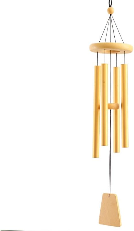 Photo 1 of  Unique Gold Windchimes Outdoor Clearance 24inch Tuned Musical Metal Wind Chime for Window Balcony Yard Garden Patio Decor
