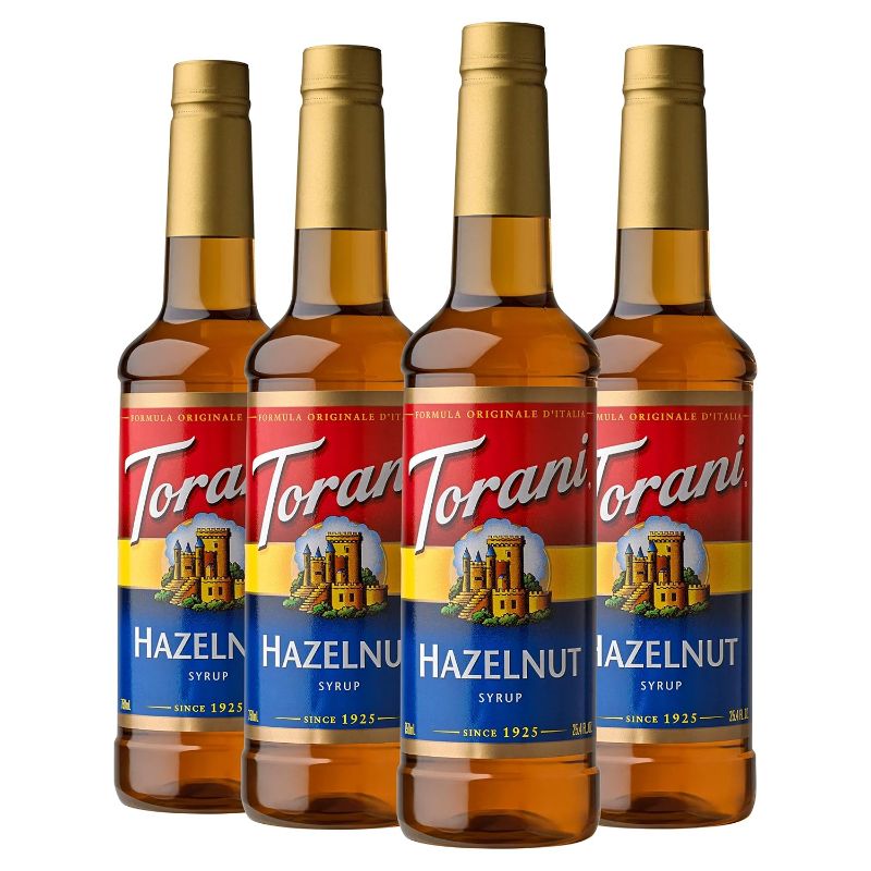 Photo 1 of (READ FULL POST) Torani Syrup, Hazelnut, 25.4 Ounces (Pack of 4)
