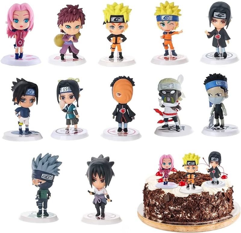 Photo 1 of 12pcs Birthday Decorations, Cake Decorations, Figure Set, Cake Toppers For Boys, Figures Anime, Cake Topper Figurines, Action Figures Anime Heroes