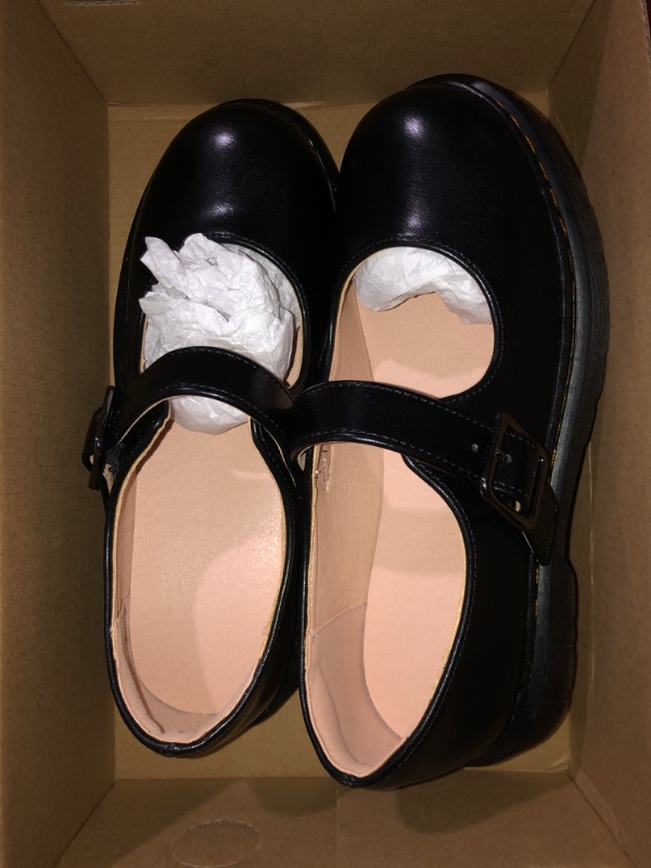 Photo 2 of (READ FULL POST) 255 Women's Vintage Black/Brown Mary Jane Flats JK Uniform Dress Shoes