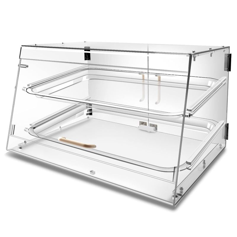 Photo 1 of 2 Tray Bakery Display Case with Front and Rear Doors - 21" x 17" x 12"
