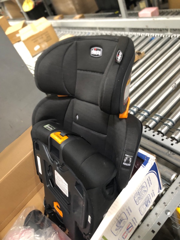 Photo 3 of Chicco KidFit ClearTex Plus 2-in-1 Belt-Positioning Booster Car Seat, Backless and High Back Booster Seat, for Children Aged 4 Years and up and 40-100 lbs. | Obsidian/Black KidFit Plus with ClearTex® No Chemicals Obsidian