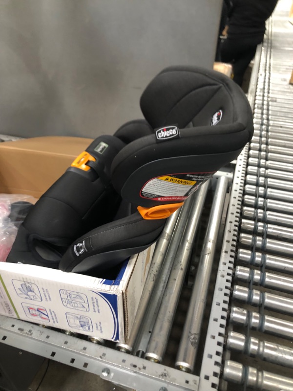 Photo 2 of Chicco KidFit ClearTex Plus 2-in-1 Belt-Positioning Booster Car Seat, Backless and High Back Booster Seat, for Children Aged 4 Years and up and 40-100 lbs. | Obsidian/Black KidFit Plus with ClearTex® No Chemicals Obsidian