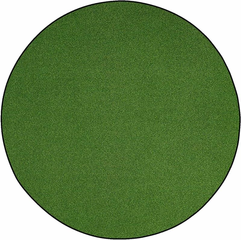 Photo 1 of (READ FULL POST) FurnishMyPlace Green Turf Artificial Grass 5' Round Indoor/Outdoor Area Rug and Runners. Great for Outdoor Decks & patios, Campers, pet Centers, Gyms, Sports Areas, Pool Areas, Landscaping
