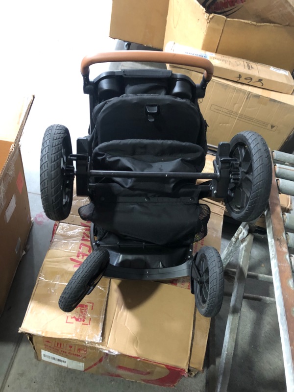 Photo 2 of ***VERY USED ITEM** Chicco Bravo Primo Trio Travel System, Quick-Fold Stroller with Chicco KeyFit 35 Zip Extended-Use Infant Car Seat and Stroller Combo | Springhill/Black