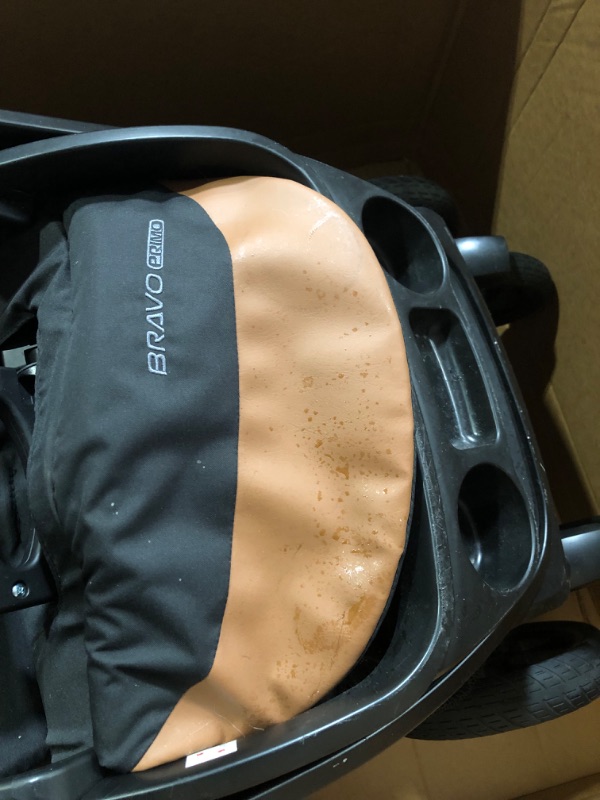 Photo 8 of ***VERY USED ITEM** Chicco Bravo Primo Trio Travel System, Quick-Fold Stroller with Chicco KeyFit 35 Zip Extended-Use Infant Car Seat and Stroller Combo | Springhill/Black