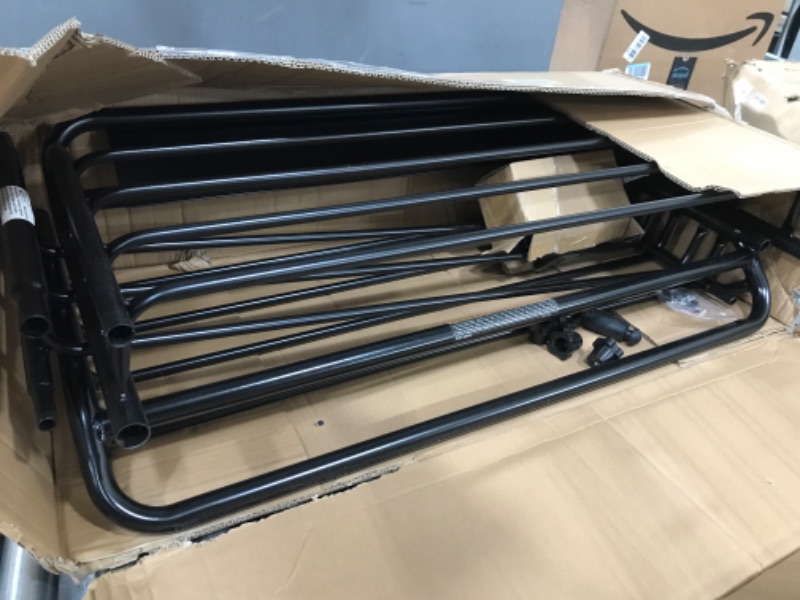 Photo 2 of MaxxHaul 70115 46" x 36" x 4-1/2" Roof Rack Rooftop Cargo Carrier Steel Basket, Car Top Luggage Holder for SUV and Pick Up Trucks - 150 lb. Capacity 46" x 35.87" x 4-1/2"