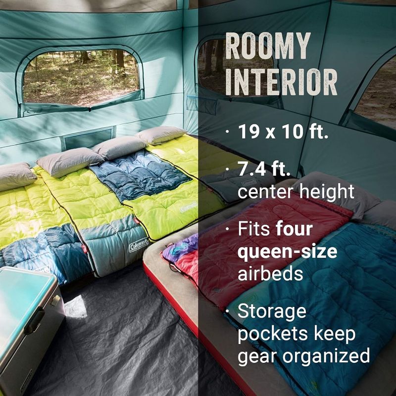 Photo 4 of (READ FULL POST) Coleman Camping Tent | Skylodge 12 Person Tent | Screen Room, Evergreen