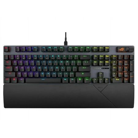 Photo 1 of ASUS ROG Strix Scope II Full-Size Gaming Keyboard, Dampening Foam, Pre-lubed ROG NX Storm Switches, UV-Coated ABS Keycaps, Multi-function Controls,.
