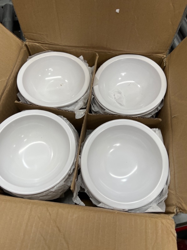 Photo 2 of 16 oz Melamine Chowder Bowl, White 50 pieces 