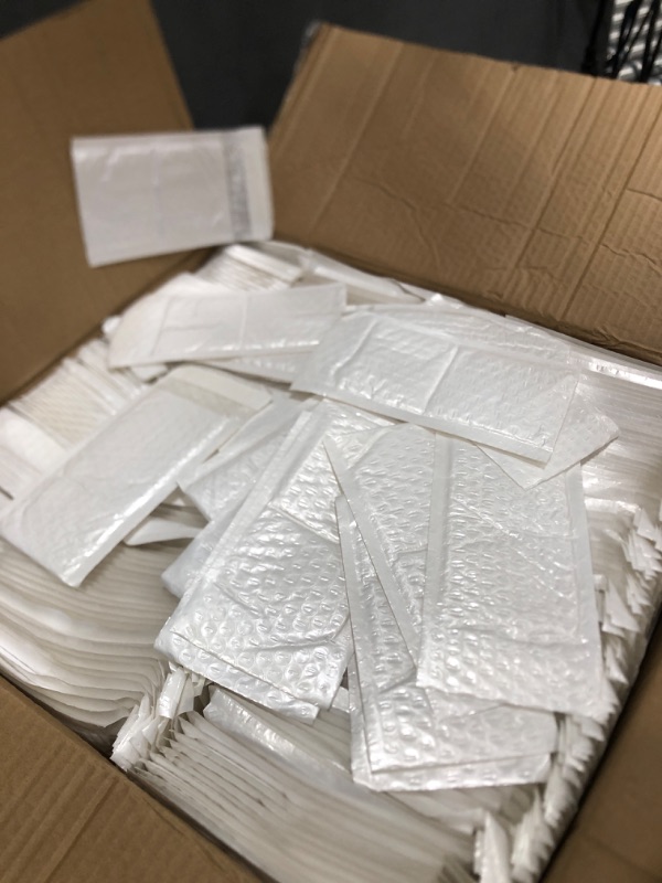 Photo 2 of Bubble Mailers 4x8 inches 500pcs Padded Envelopes Mailers Sealing Shipping Bags for Small Business, Shipping Envelopes with Self Sealing, Waterproof and TearProof