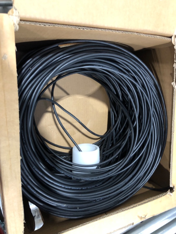 Photo 2 of CAT5e Plenum (CMP) Cable, 1000FT | 24AWG 4Pair, 350MHz Solid Network Cable Unshielded Twisted Pair (UTP), Available in Blue, White, Gray Color (Blue)