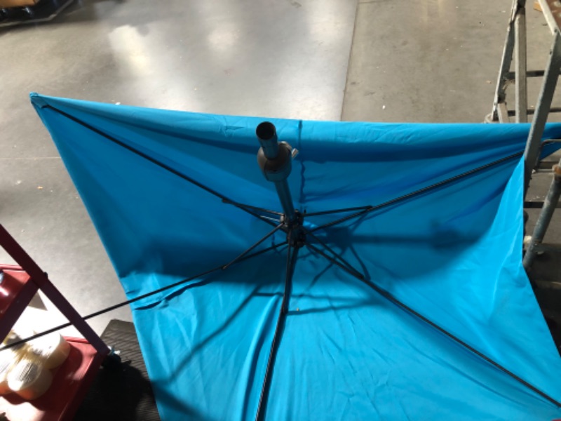 Photo 3 of ***NONREFUNDABLE - NOT FUNCTIONAL - FOR PARTS ONLY - SEE COMMENTS***
Blissun 7.5 ft Patio Umbrella, Yard Umbrella Push Button Tilt Crank (Light Blue)