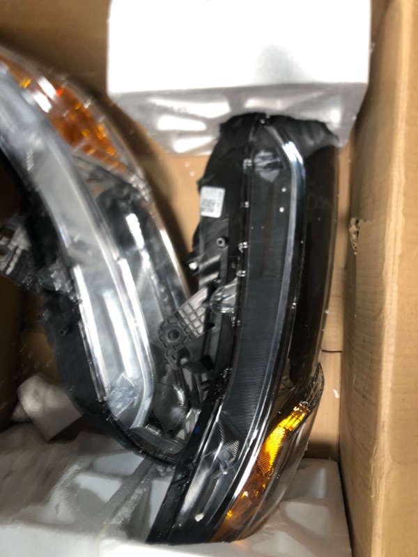 Photo 1 of DWVO Headlight Assembly Compatible with 2012 2013 2014 2015 civic (Sedan 4-Door Model) / 12-13 Civic (Coupe 2-Door Model) Black Housing Black Housing Smoke Lens Amber Reflector