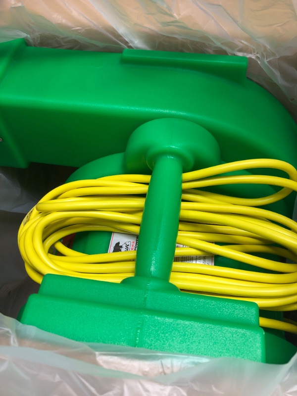 Photo 2 of B-AIR Kodiak 1.5 HP ETL Bounce House Blower, Green