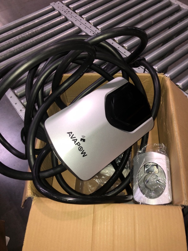 Photo 2 of (NON-REFUNDABLE) AVAPOW EV Charger (for J1772 EVs) 48A 240V Electric Car Home Charging Stations with Holder, WiFi/Card Swipe Enabled Level 2 EV Charger with 25FT EV Charging Cable and NEMA 14-50 Charger Plug---PARTS ONLY----