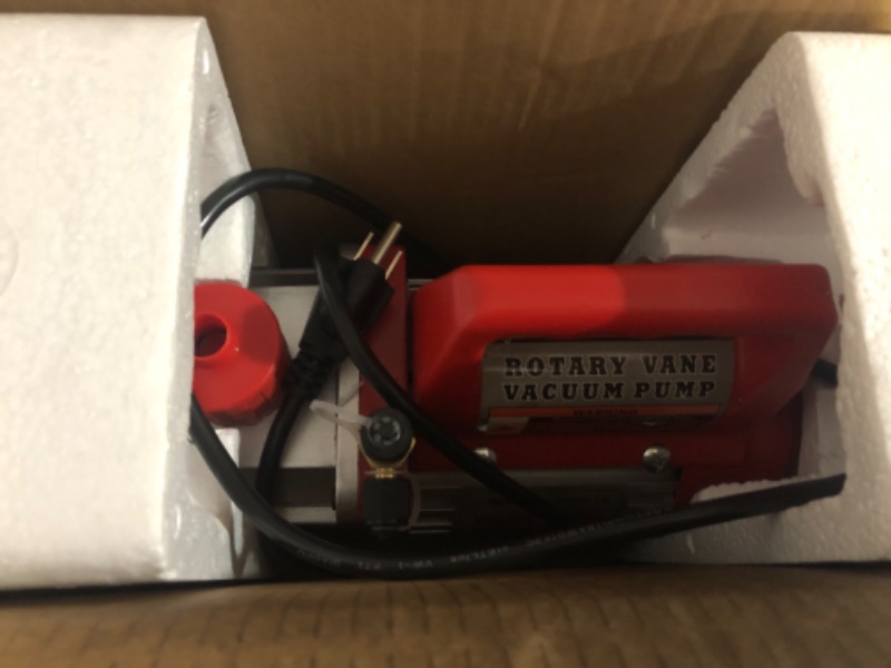 Photo 5 of ***ALL ITEMS INCLUDED ARE IN PICTURES***
110V 1/4 HP 3.5CFM Single Stage Rotary Vane Air Vacuum Pump and AC Manifold Gauge Set Kit with Thermometer HVAC Air Conditioning Refrigeration Recharging