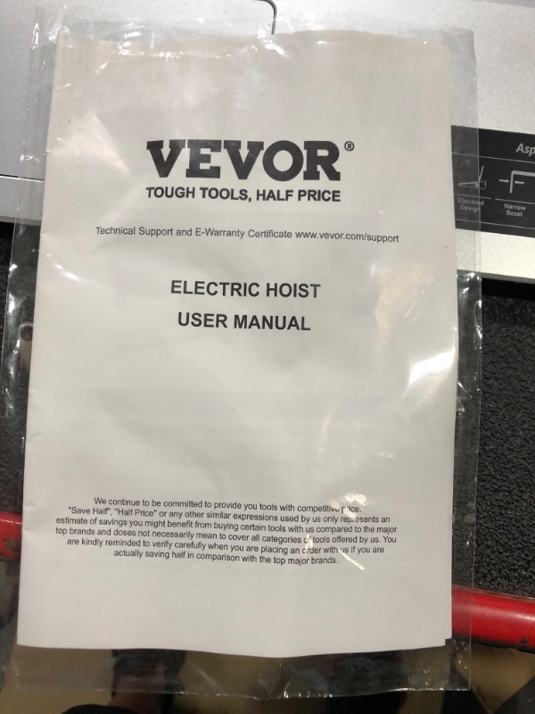 Photo 3 of ***SEE NOTES*** 
2in1 Wireless Electric Hoist Winch, Electric Hoist 550LBS with Wireless Remote Control & Single/Double Slings Electric Winch, 110V 550W Electric Hoist for Lifting in Factories, Warehouses