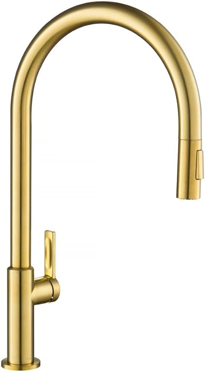 Photo 1 of Kraus KPF-2821BB Oletto High-Arc Single Handle Pull-Down Kitchen Faucet, 21 Inch, Brushed Bronze
