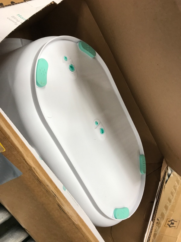 Photo 2 of 4-in-1 Grow-with-Me Bath Tub by Frida Baby Transforms Infant Bathtub to Toddler Bath Seat with Backrest for Assisted Sitting in Tub