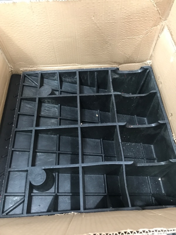 Photo 1 of Rubber Curb Ramp, 20"*20"*7" Threshold Ramp, Heavy Duty 6800Lbs Capacity Driveway Curb Ramp, Portable Shed Ramps for Low Cars Vehicle Motorcycle Wheelchairs Bikes-2pcs