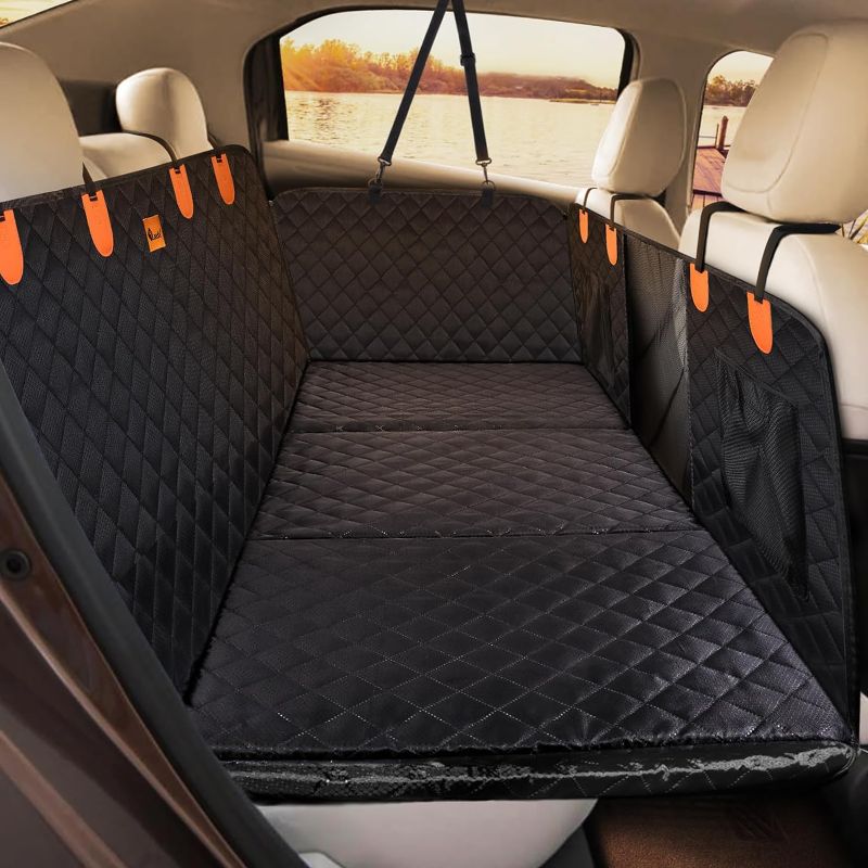 Photo 1 of Laadd Back Seat Extender for Dog, Car Seat Cover Back Seat Hard Bottom for SUV Truck, Non-Inflatable Dog Car Bed, Dog Hammock Back Seat Covers for Pet Travel
